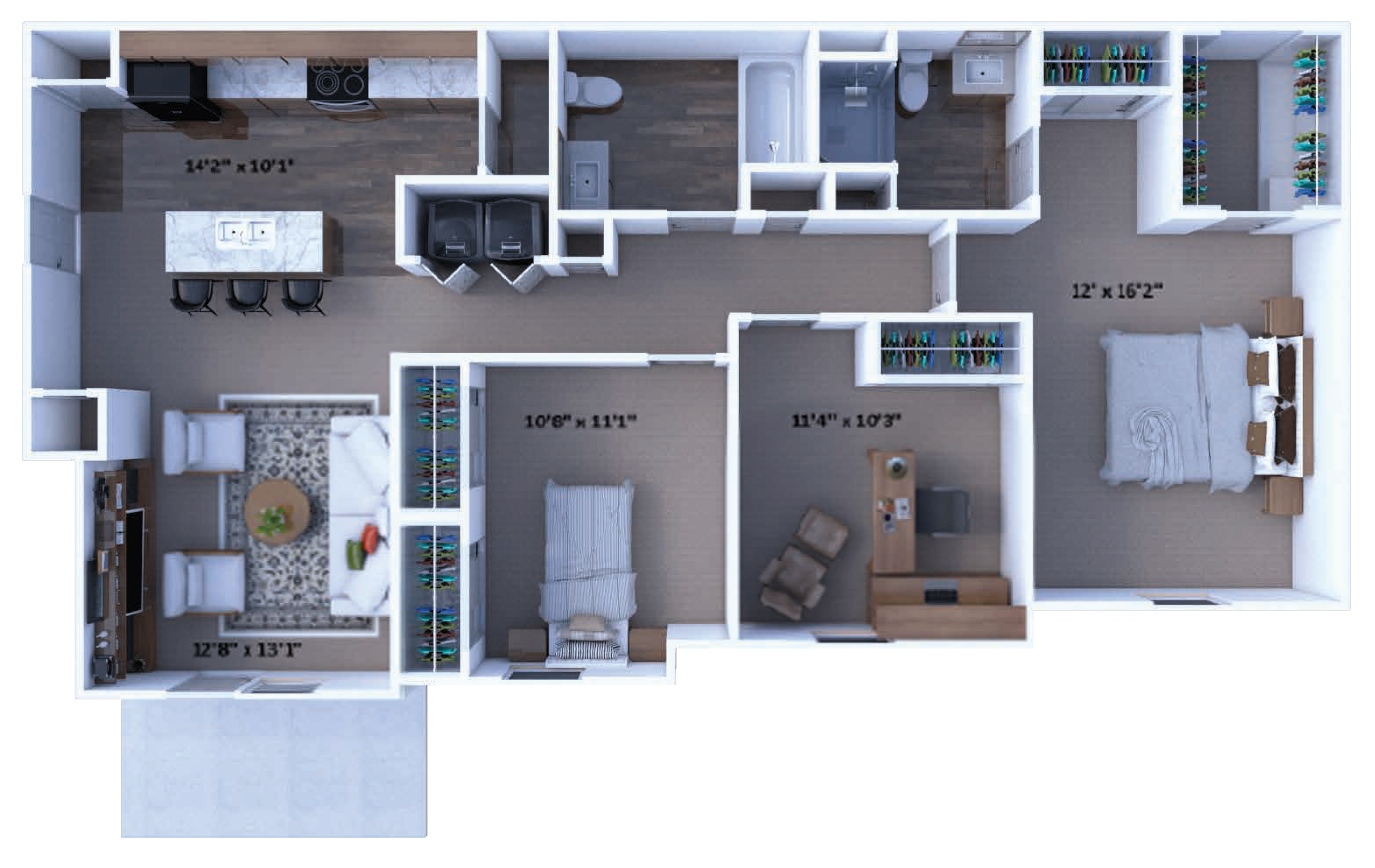 The Hickory floor plan